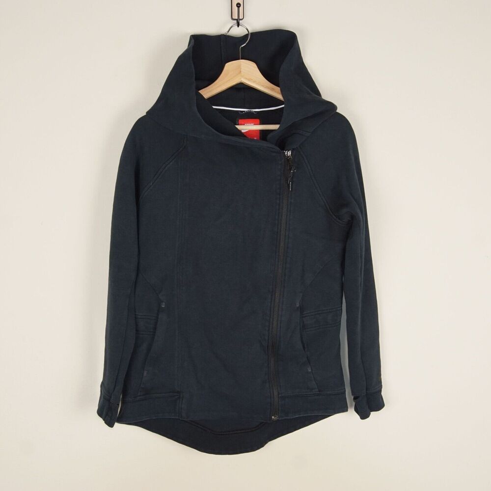 Nike Tech Fleece Cape Full Zip Black Jacket Womens Sz S